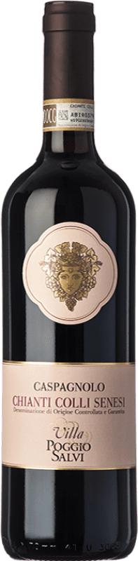 14,95 € 免费送货 | 红葡萄酒 Poggio Salvi Caspagnolo D.O.C.G. Chianti 托斯卡纳 意大利 Merlot — 梅洛, Sangiovese — 桑娇维塞 75 cl