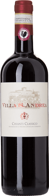 10,95 € Бесплатная доставка | Красное вино Villa S. Andrea D.O.C.G. Chianti Classico Тоскана Италия Merlot, Cabernet Sauvignon, Sangiovese бутылка 75 cl