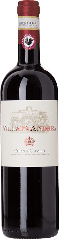 10,95 € Envío gratis | Vino tinto Villa S. Andrea D.O.C.G. Chianti Classico Toscana Italia Merlot, Cabernet Sauvignon, Sangiovese Botella 75 cl