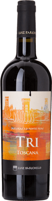 35,95 € Бесплатная доставка | Красное вино Villa Triturris Luiz Barichello Tri I.G.T. Toscana Тоскана Италия Cabernet Sauvignon, Sangiovese, Malbec бутылка 75 cl