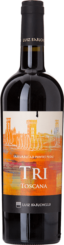 35,95 € 免费送货 | 红酒 Villa Triturris Luiz Barichello Tri I.G.T. Toscana 托斯卡纳 意大利 Cabernet Sauvignon, Sangiovese, Malbec 瓶子 75 cl