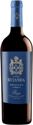 23,95 € 免费送货 | 红酒 Viña Bujanda 岁 D.O.Ca. Rioja 拉里奥哈 西班牙 Graciano 瓶子 75 cl