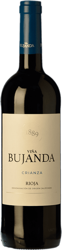 10,95 € Бесплатная доставка | Красное вино Viña Bujanda Crianza — Крианса D.O.Ca. Rioja Ла-Риоха Испания Tempranillo — Темпранильо Бутылка 75 cl