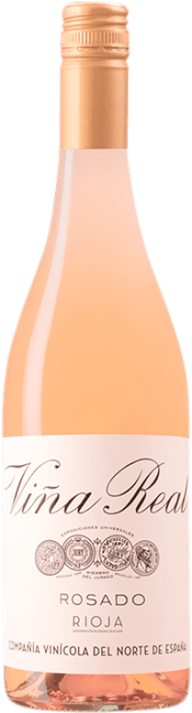 10,95 € Бесплатная доставка | Розовое вино Viña Real Rosado D.O.Ca. Rioja Ла-Риоха Испания Tempranillo, Viura бутылка 75 cl