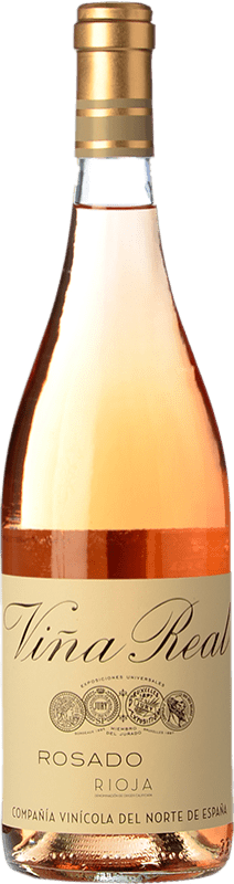 9,95 € Envío gratis | Vino rosado Viña Real Rosado D.O.Ca. Rioja La Rioja España Tempranillo, Viura Botella 75 cl