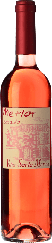 4,95 € Kostenloser Versand | Rosé-Wein Santa Marina Rosado I.G.P. Vino de la Tierra de Extremadura Extremadura Spanien Merlot Flasche 75 cl