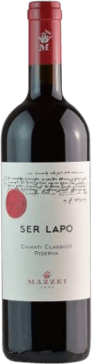 19,95 € Free Shipping | Red wine Mazzei Castello di Fonterutoli Riserva Ser Lapo D.O.C.G. Chianti Classico Tuscany Italy Merlot, Sangiovese Bottle 75 cl