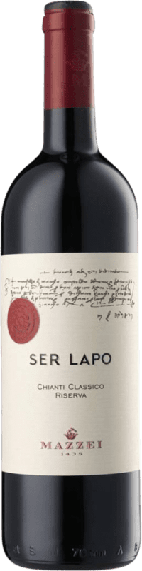 29,95 € Spedizione Gratuita | Vino rosso Mazzei Castello di Fonterutoli Ser Lapo Riserva D.O.C.G. Chianti Classico Toscana Italia Merlot, Sangiovese Bottiglia 75 cl