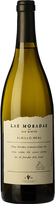 19,95 € Envío gratis | Vino blanco Viñedos de San Martín Las Moradas Crianza D.O. Vinos de Madrid Comunidad de Madrid España Albillo Botella 75 cl