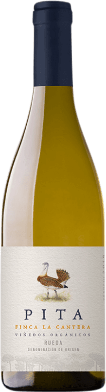 25,95 € Envío gratis | Vino Blanco Dominio de Verderrubí Pita Finca La Cantera Crianza D.O. Rueda Castilla y León España Verdejo Eco — Ecológico 75 cl