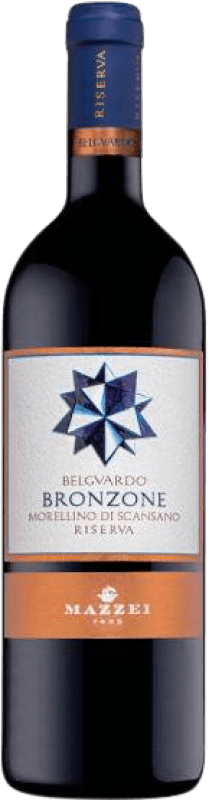 16,95 € Free Shipping | Red wine Mazzei Belguardo Bronzone Reserve D.O.C.G. Morellino di Scansano Tuscany Italy Sangiovese Bottle 75 cl