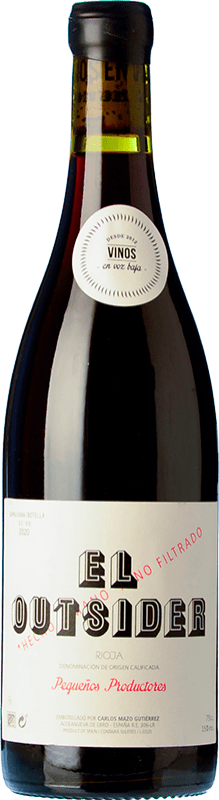 17,95 € 免费送货 | 红酒 En Voz Baja El Outsider 橡木 D.O.Ca. Rioja 拉里奥哈 西班牙 Grenache 瓶子 75 cl