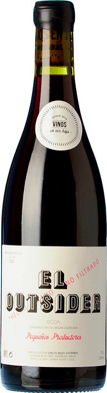 28,95 € Free Shipping | Red Wine En Voz Baja El Outsider Oak D.O.Ca. Rioja The Rioja Spain Garnacha — Grenache 75 cl