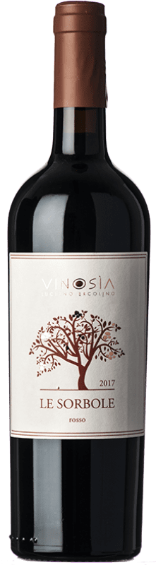 9,95 € Spedizione Gratuita | Vino rosso Vinosìa Le Sorbole Rosso I.G.T. Beneventano Campania Italia Bacca Rossa Bottiglia 75 cl