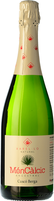 17,95 € Envio grátis | Espumante branco Cuscó Berga MónCàlcic Ancestral Brut Nature D.O. Cava Espanha Xarel·lo Garrafa 75 cl