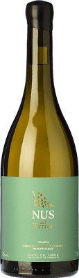 32,95 € Spedizione Gratuita | Vino bianco Vinyes del Terrer Nus Blanc Crianza D.O. Tarragona Catalogna Spagna Sauvignon Bianca Bottiglia 75 cl