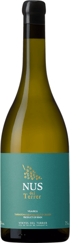42,95 € Envio grátis | Vinho Branco Vinyes del Terrer Nus Crianza D.O. Tarragona Catalunha Espanha Sauvignon 75 cl