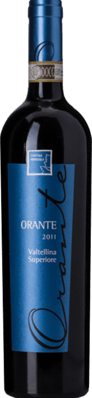 26,95 € Envoi gratuit | Vin rouge Walter Menegola Orante D.O.C.G. Valtellina Superiore Lombardia Italie Nebbiolo Bouteille 75 cl