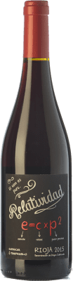 10,95 € Envio grátis | Vinho tinto Wineissocial Relatividad Carvalho D.O.Ca. Rioja La Rioja Espanha Tempranillo, Grenache Garrafa 75 cl