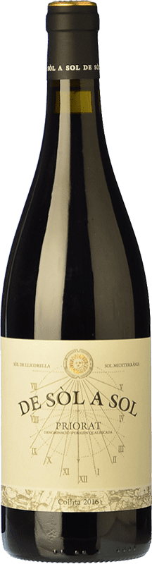 13,95 € 免费送货 | 红酒 Wineissocial De Sól a Sol 岁 D.O.Ca. Priorat 加泰罗尼亚 西班牙 Merlot, Grenache, Cabernet Sauvignon, Samsó 瓶子 75 cl