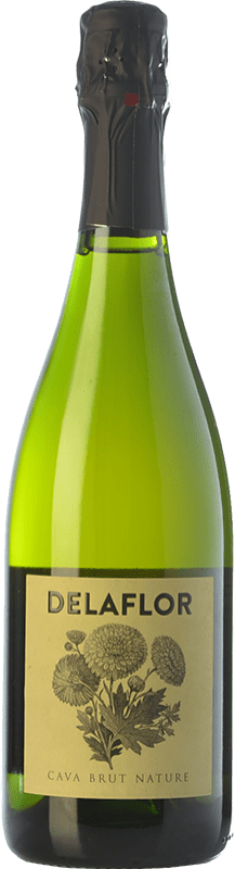 9,95 € Kostenloser Versand | Weißer Sekt Wineissocial Delaflor Brut Nature D.O. Cava Spanien Macabeo, Xarel·lo, Parellada Flasche 75 cl