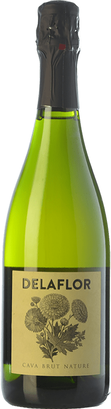9,95 € 免费送货 | 白起泡酒 Wineissocial Delaflor Brut Nature D.O. Cava 西班牙 Macabeo, Xarel·lo, Parellada 瓶子 75 cl