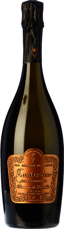 12,95 € 免费送货 | 白起泡酒 Yllera Cantosán Reserva de la Familia Brut Nature 预订 D.O. Rueda 卡斯蒂利亚莱昂 西班牙 Verdejo 瓶子 75 cl