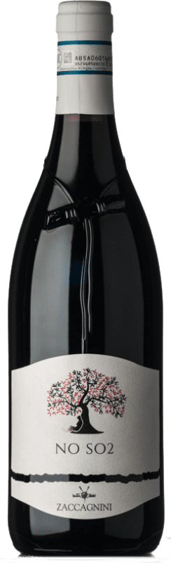 11,95 € Бесплатная доставка | Красное вино Zaccagnini NO SO2 D.O.C. Montepulciano d'Abruzzo Абруцци Италия Montepulciano Органический бутылка 75 cl