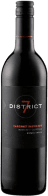 13,95 € 免费送货 | 红葡萄酒 District 7 I.G. Monterey 加州 美国 Cabernet Sauvignon — 赤霞珠 Eco — 生态 有机 天然 75 cl