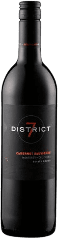 17,95 € Envío gratis | Vino tinto District 7 I.G. Monterey California Estados Unidos Cabernet Sauvignon Botella 75 cl