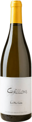 19,95 € Envío gratis | Vino blanco Le Clos des Grillons Le Pic Gris Rhône Francia Garnacha Blanca, Picapoll, Bourboulenc Botella 75 cl