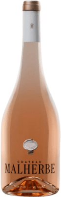 19,95 € 免费送货 | 玫瑰酒 Château Malherbe Rosé A.O.C. Côtes de Provence 普罗旺斯 法国 Grenache Tintorera, Vermentino 瓶子 75 cl