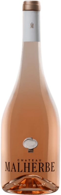 19,95 € 免费送货 | 玫瑰酒 Château Malherbe Rosé A.O.C. Côtes de Provence 普罗旺斯 法国 Grenache Tintorera, Vermentino 瓶子 75 cl