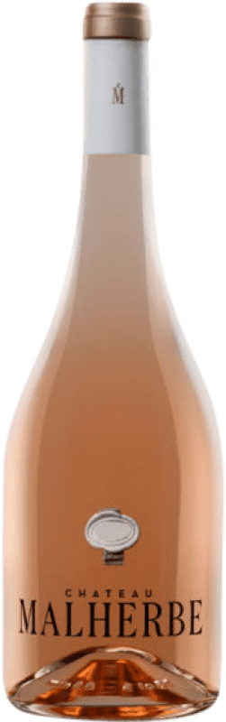 21,95 € Бесплатная доставка | Розовое вино Château Malherbe Rosé — Розе A.O.C. Côtes de Provence Прованс Франция Garnacha — Гренаш, Vermentino — Верментино Бутылка 75 cl