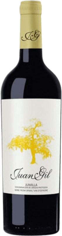 19,95 € Envio grátis | Vinho Tinto Juan Gil 4 Meses Yellow — Edição Amarela D.O. Jumilla Região de Múrcia Espanha Monastel de Rioja Garrafa Magnum 1,5 L