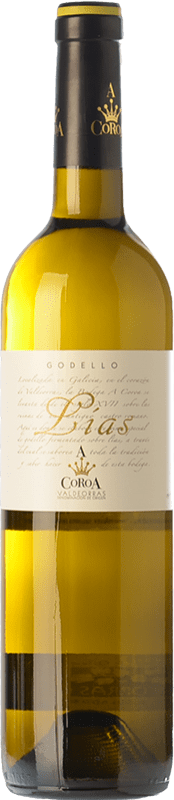 18,95 € Бесплатная доставка | Белое вино A Coroa sobre Lías старения D.O. Valdeorras Галисия Испания Godello бутылка 75 cl
