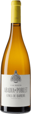 19,95 € Free Shipping | White wine Abadia de Poblet Blanc D.O. Conca de Barberà Catalonia Spain Macabeo, Parellada Bottle 75 cl