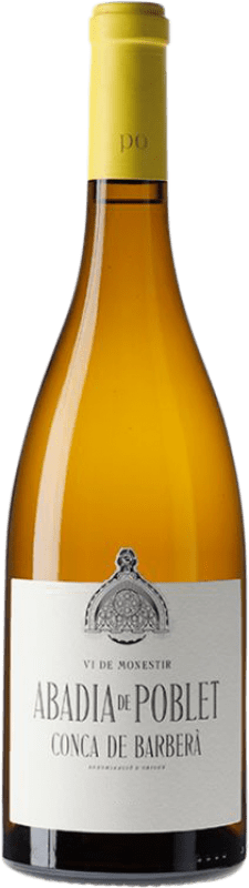 25,95 € Spedizione Gratuita | Vino Bianco Abadia de Poblet D.O. Conca de Barberà Catalogna Spagna Macabeo, Parellada Bottiglia 75 cl