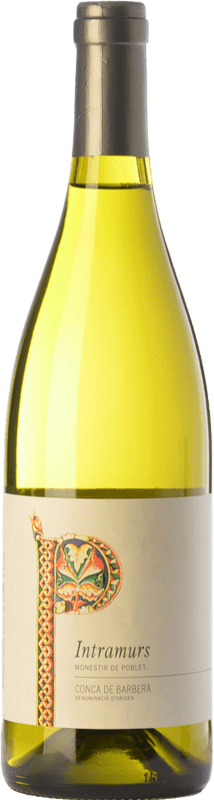 10,95 € Envio grátis | Vinho branco Abadia de Poblet Intramurs Blanc D.O. Conca de Barberà Catalunha Espanha Chardonnay Garrafa 75 cl
