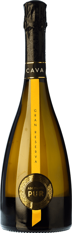 19,95 € Envio grátis | Espumante branco Adernats Brut Grande Reserva D.O. Cava Catalunha Espanha Macabeo, Xarel·lo, Parellada Garrafa 75 cl