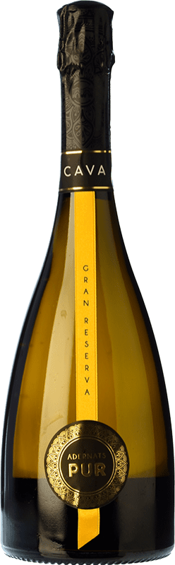 19,95 € Free Shipping | White Sparkling Wine Adernats Brut Grand Reserve — Long Barrel-Aged D.O. Cava Catalonia Spain Macabeo, Xarel·lo, Parellada Bottle 75 cl