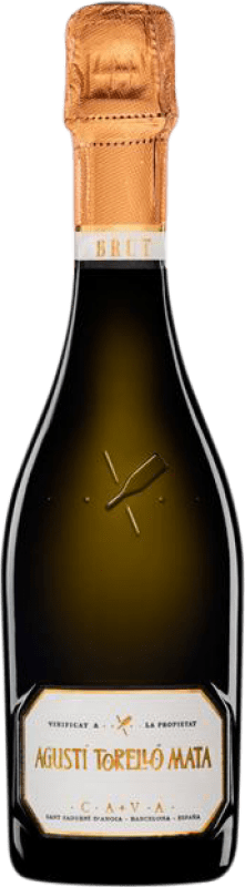 7,95 € 免费送货 | 白起泡酒 Agustí Torelló 香槟 预订 D.O. Cava 加泰罗尼亚 西班牙 Macabeo, Xarel·lo, Parellada 半瓶 37 cl
