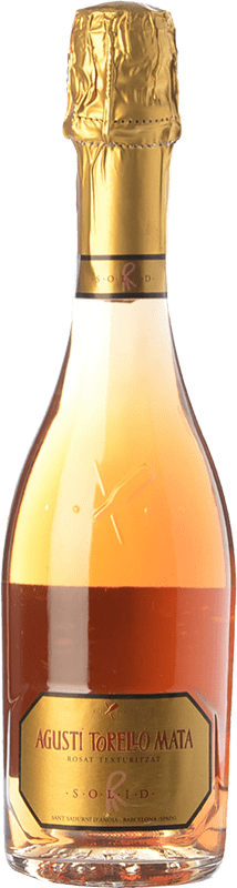 17,95 € Envoi gratuit | Vin Mousseux Rosé Agustí Torelló Solid Jeune D.O. Cava Catalogne Espagne Trepat Demi-Bouteille 37 cl