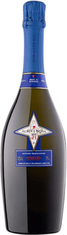 26,95 € Free Shipping | White Sparkling Wine Albet i Noya 21 Brut Reserve — Aged D.O. Penedès Catalonia Spain Chardonnay, Parellada Eco — Organic Bottle 75 cl