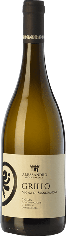 16,95 € Envoi gratuit | Vin blanc Alessandro di Camporeale V. Mandranova I.G.T. Terre Siciliane Sicile Italie Grillo Bouteille 75 cl