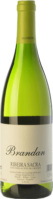 17,95 € Spedizione Gratuita | Vino bianco Algueira Brandan D.O. Ribeira Sacra Galizia Spagna Godello Bottiglia 75 cl