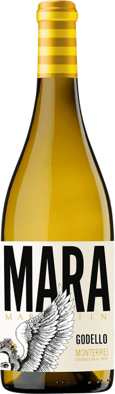 12,95 € Free Shipping | White wine Alma Atlántica Mara Martín D.O. Monterrei Galicia Spain Godello Bottle 75 cl