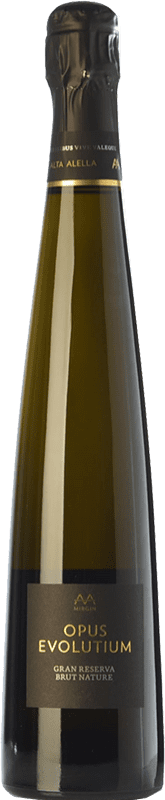 25,95 € Envío gratis | Espumoso blanco Alta Alella AA Mirgin Opus Evolutium Gran Reserva D.O. Alella Cataluña España Pinot Negro, Chardonnay Botella 75 cl