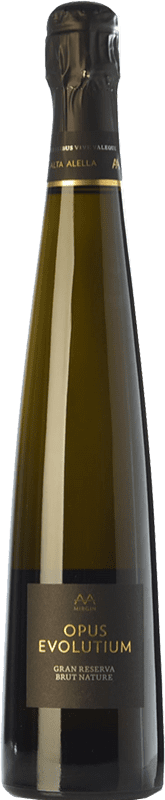 26,95 € Envío gratis | Espumoso Blanco Alta Alella AA Mirgin Opus Evolutium Gran Reserva D.O. Alella Cataluña España Pinot Negro, Chardonnay Eco — Ecológico Botella 75 cl