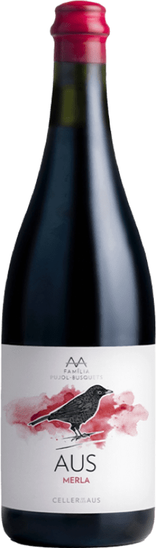 23,95 € Envío gratis | Vino Tinto Alta Alella AA Merla Natural Joven D.O. Alella Cataluña España Monastrell Eco — Ecológico Botella 75 cl